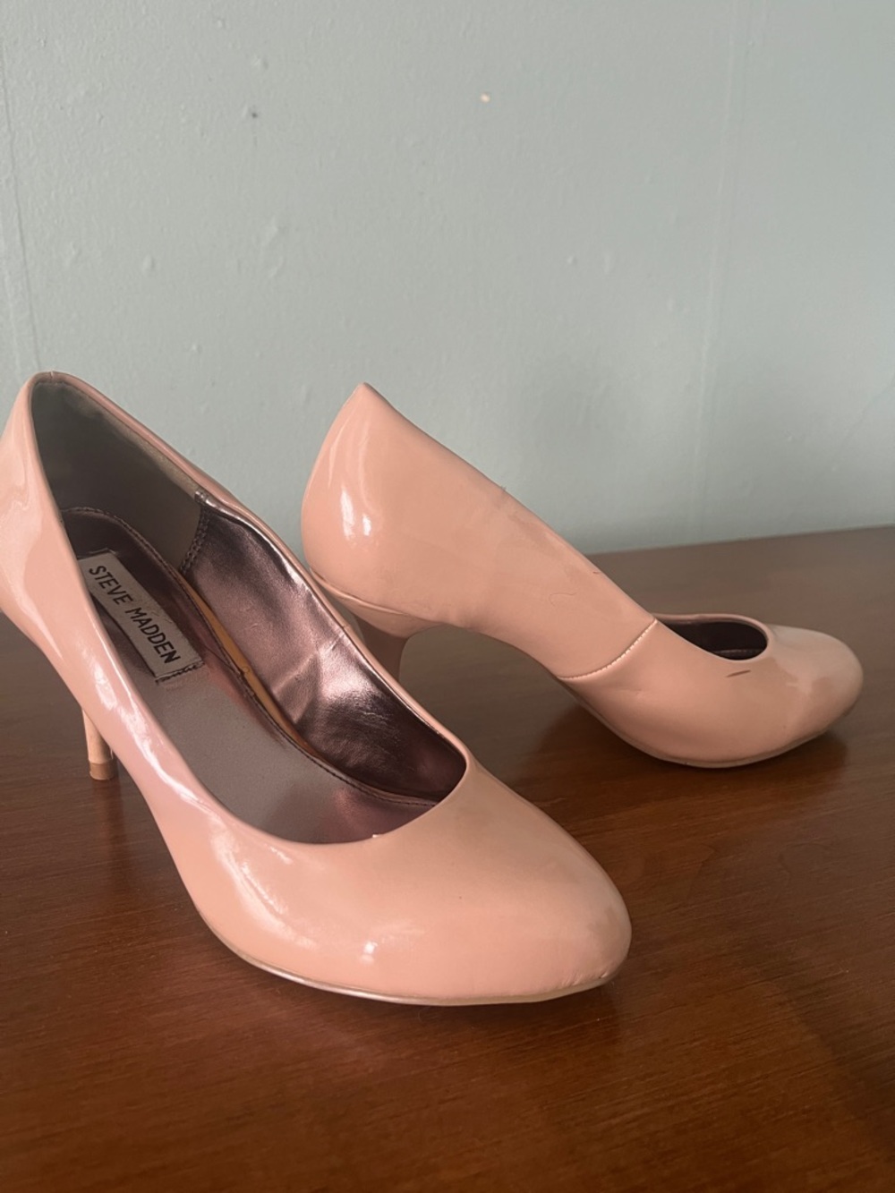Steve Madden Pink Patent Leather Stiletto Pumps